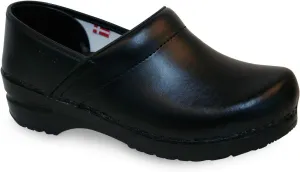 Sanita PU-Coated Leather Professional Clogs for Men - Arch Support, Durable, Closed-Back Slip-On Shoes