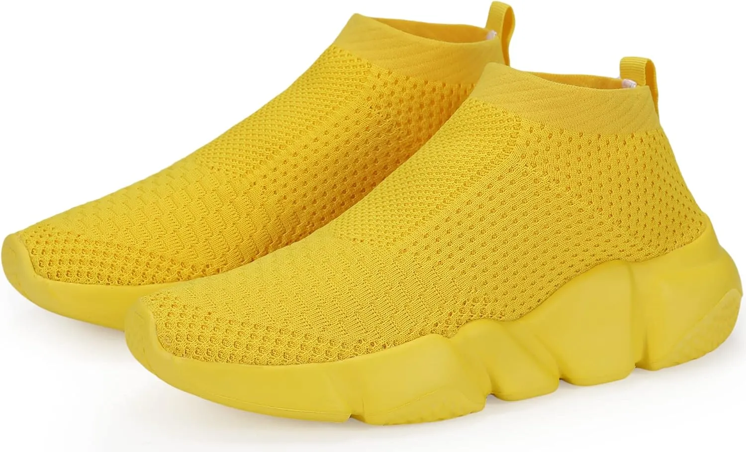 Santiro Women Slip on Sneakers Lightweight Knit Walking Casual Running Athletic Shoes