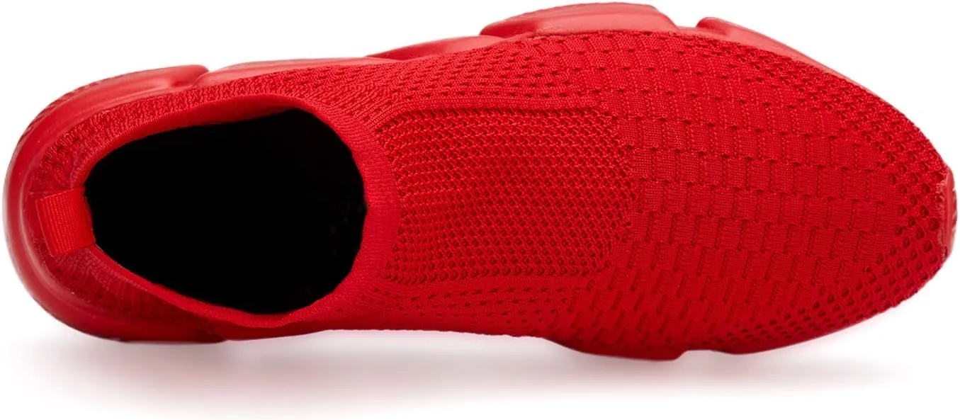 Santiro Women Slip on Sneakers Lightweight Knit Walking Casual Running Athletic Shoes