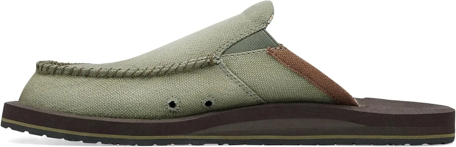 Sanuk Mens You Got My Back Loafers | Mens Shoes | Slip On Shoes for Men | Men's Slip-on Loafers | Memory Foam Footbed