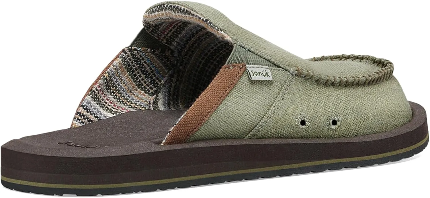 Sanuk Mens You Got My Back Loafers | Mens Shoes | Slip On Shoes for Men | Men's Slip-on Loafers | Memory Foam Footbed