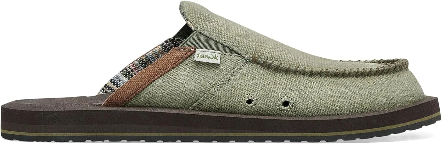 Sanuk Mens You Got My Back Loafers | Mens Shoes | Slip On Shoes for Men | Men's Slip-on Loafers | Memory Foam Footbed