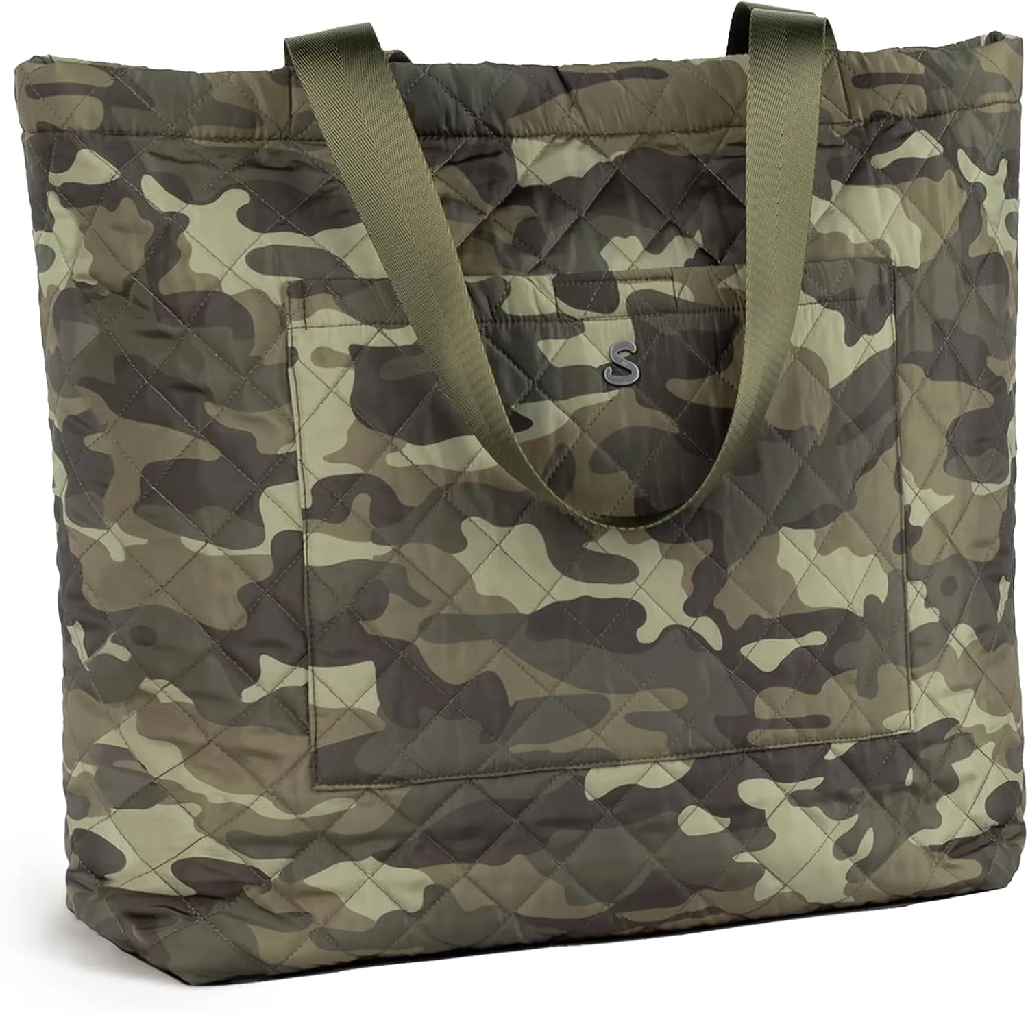 SATINSAINT Large Tote Travel Bag for Women, Lightweight Quilted Carry-All Shoppers Tote for Travel, Work, Gym and Casual Use