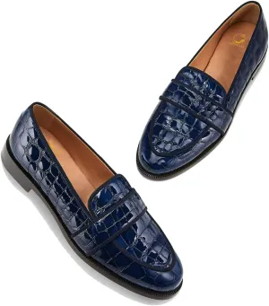 SHODENSE Women Round Toe Loafers Flats Velvet Slip On Dress Shoes Comfortable Casual 1 inch Flat Heel Penny Loafers Suede Office Ladies Work Walking Flat Shoes Drive Elegant 4-11 M US