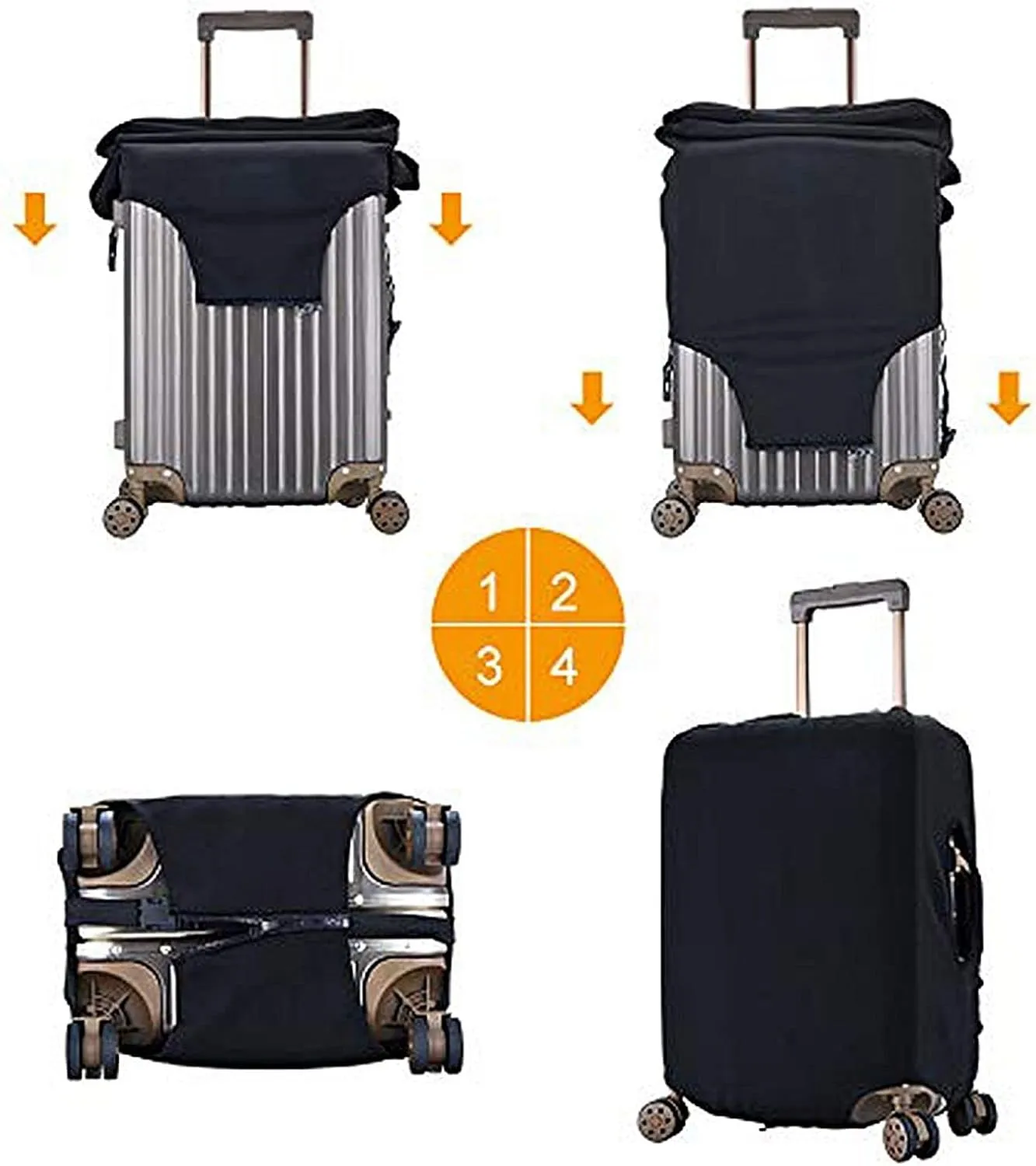 Sierra Leone Flag Print Luggage Cover For Suitcases, Elastic Travel Bag For Luggage, Stylish Design