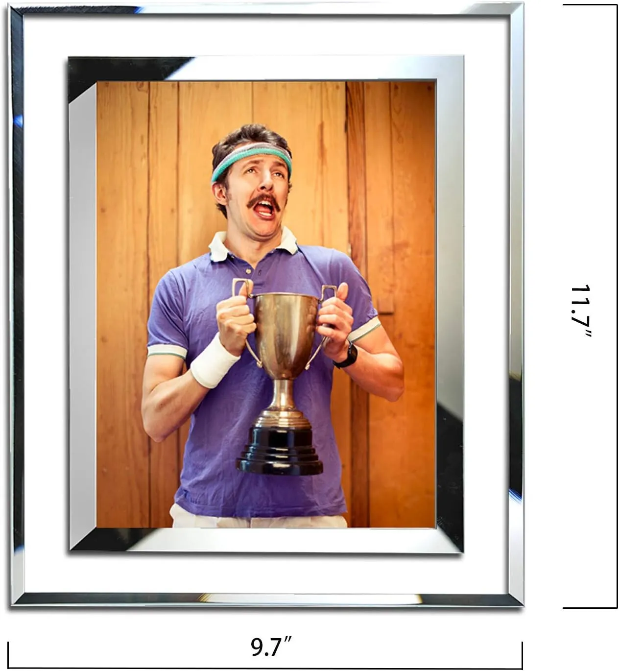 SIMON'S SHOP 8x10 Picture Frame Glass Picture Frames 8x10 Wall and Tabletop Display Frame - 2 Pack