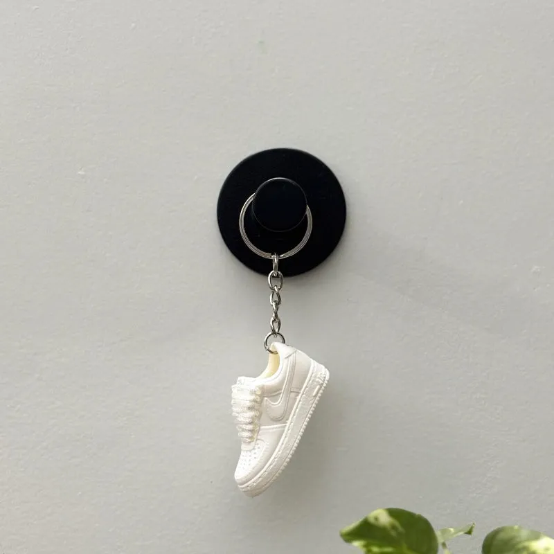 Single Sneaker Keychain - AF1 Triple White Low With Box