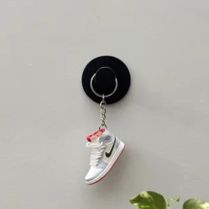 Single Sneaker Keychain - AJ1 Ice Red Mid (No Box)
