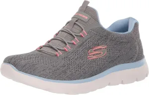 Skechers Sport Women's Women's Summits Fun Flare Sneaker, GYMT=Gray Multi, 6.5