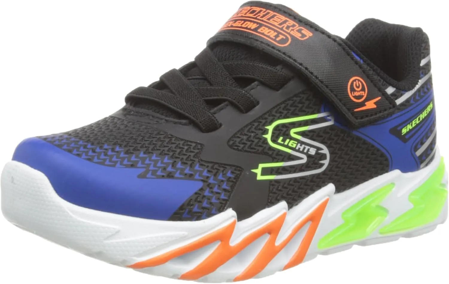 Skechers Unisex-Child Flex-Glow Bolt Sneaker