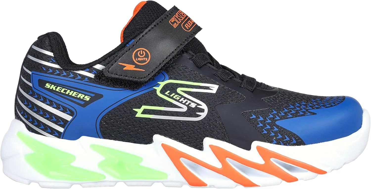 Skechers Unisex-Child Flex-Glow Bolt Sneaker