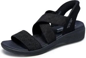 Skechers Women's Arya-Very Demure Hands Free Slip-ins Wedge Sandal