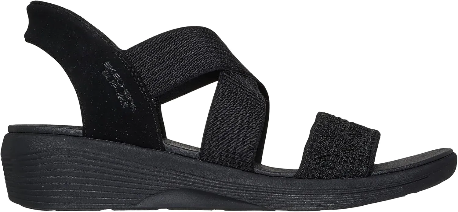 Skechers Women's Arya-Very Demure Hands Free Slip-ins Wedge Sandal
