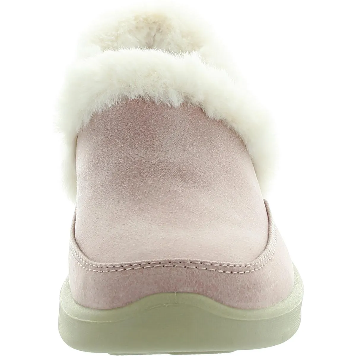 Skechers Womens COZY ESCAPE Faux Fur Lined Faux Leather Loafer Slippers