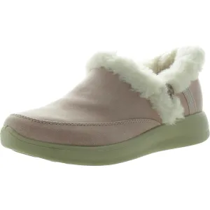 Skechers Womens COZY ESCAPE Faux Fur Lined Faux Leather Loafer Slippers