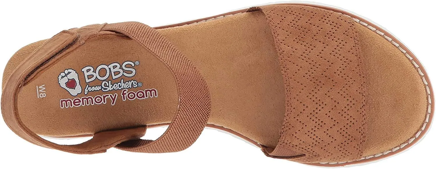 Skechers Women's Desert Kiss-Stretch Quarter Strap Sandal Flat