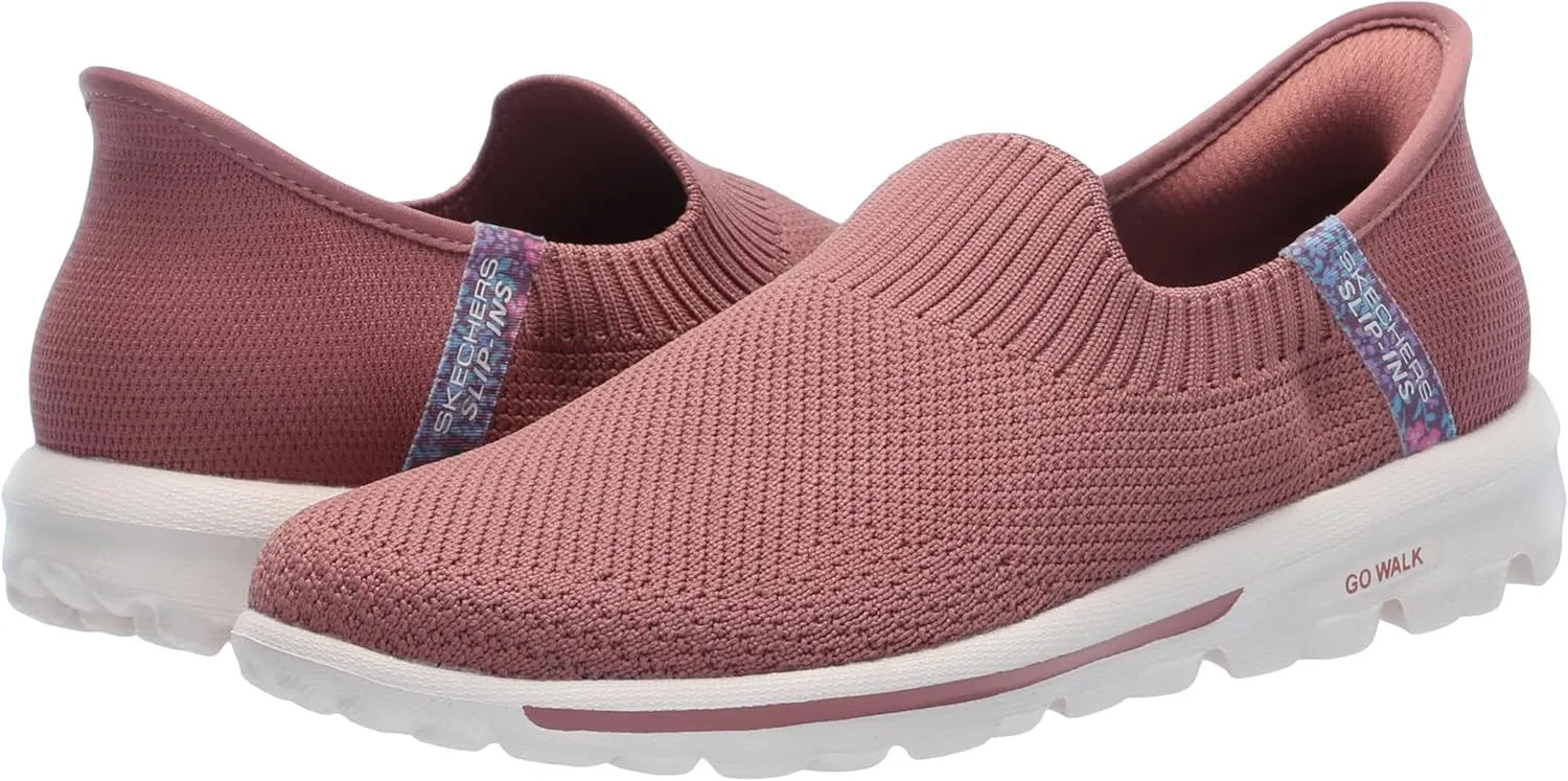 Skechers Women's Go Walk Travel Tahiti Sunset Hands Free Slip-ins Sneaker