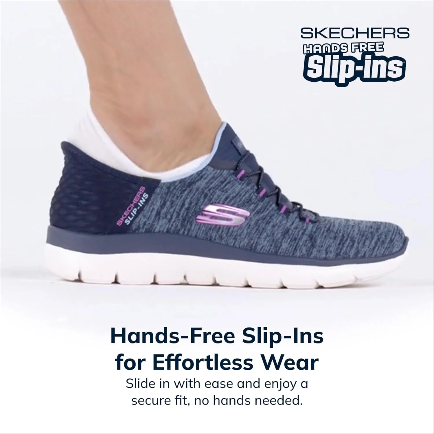 Skechers Women's Hands Free Slip-ins Summits Dazzling Haze Sneaker
