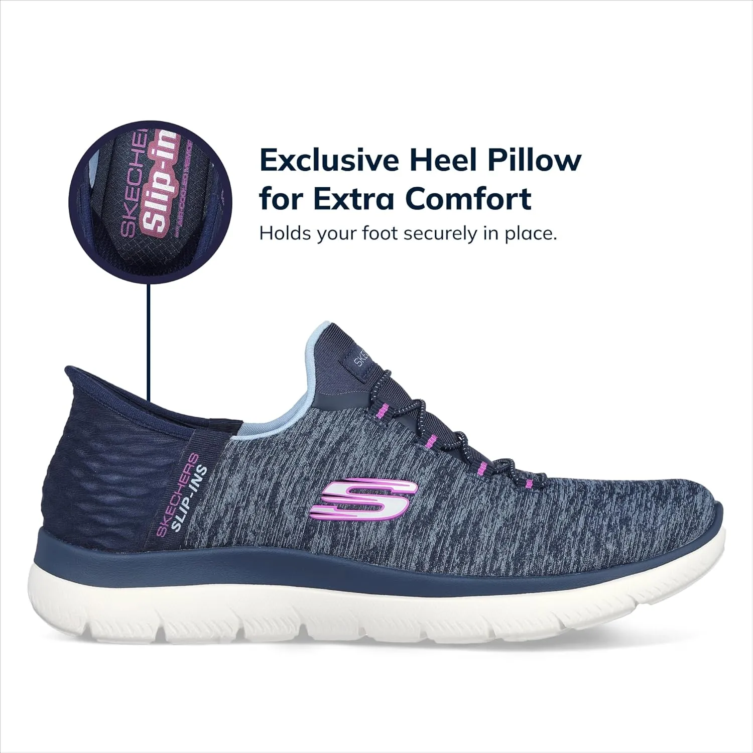 Skechers Women's Hands Free Slip-ins Summits Dazzling Haze Sneaker