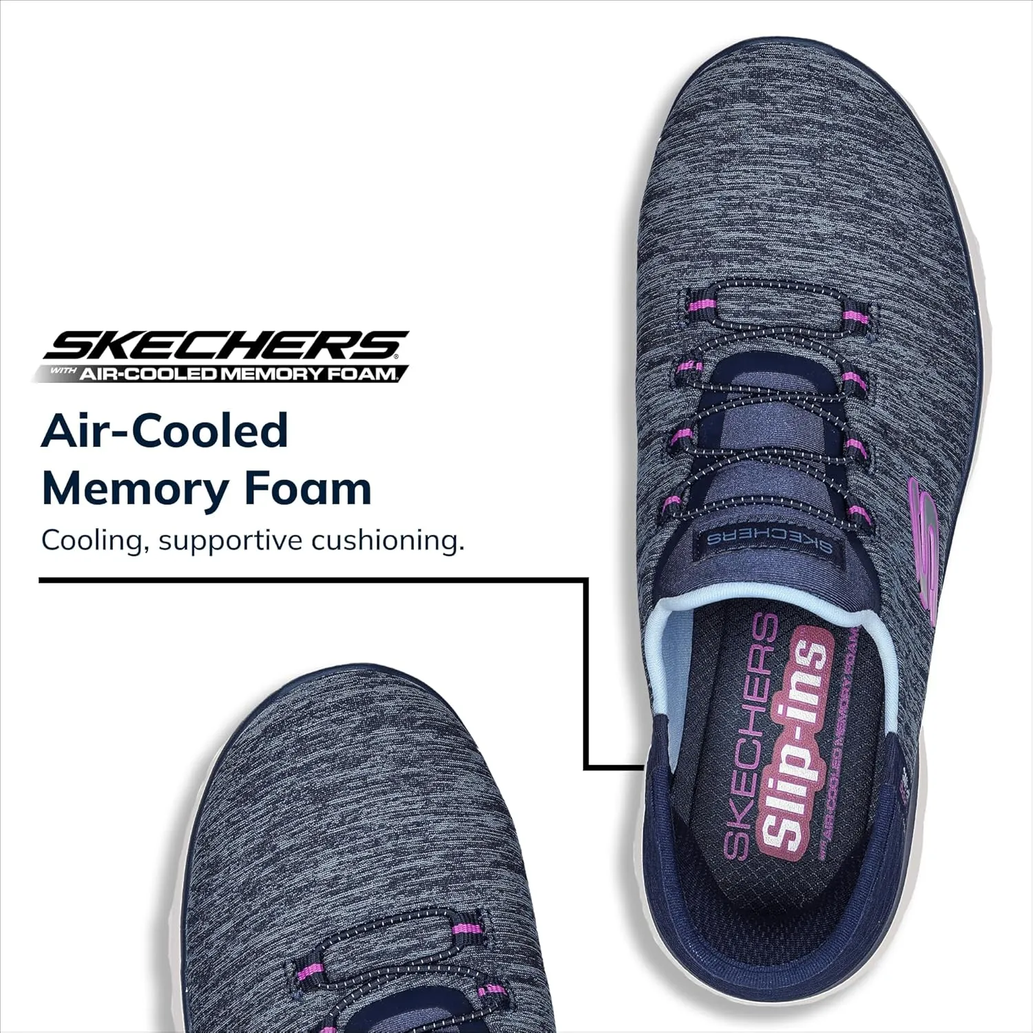 Skechers Women's Hands Free Slip-ins Summits Dazzling Haze Sneaker