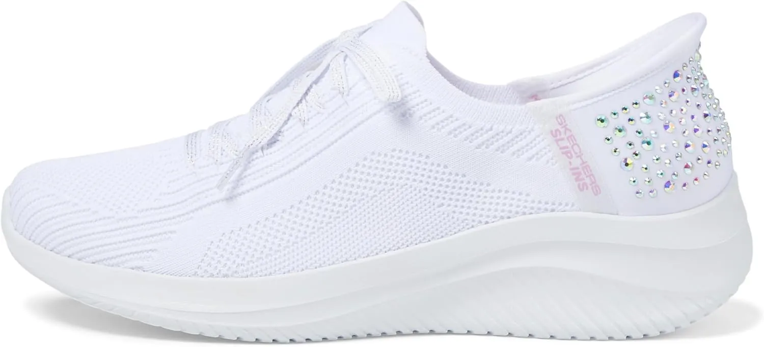SKECHERS Women's Hands Free Slip-ins Ultra Flex 3.0 Shining Glitz Sneaker