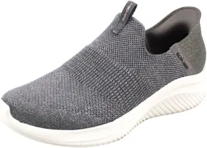 Skechers Women's Hands Free Slip Ins Ultra Flex 3.0 Smooth Step Sneaker, Grey, 7