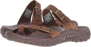 Skechers Women's Reggae-Carribean-Double Buckle Toe Thong Slide Sandal