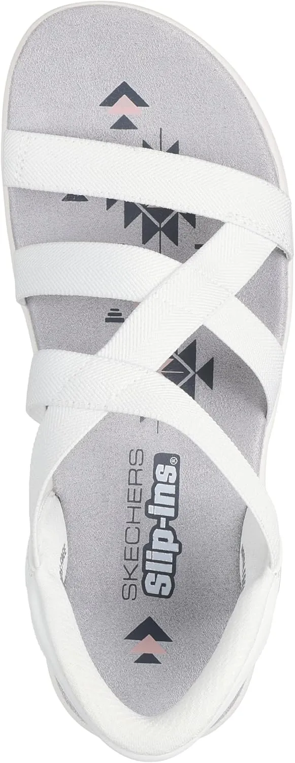 Skechers Women's Reggae Slim-Stretch Flex Hands Free Slip-ins Sandal