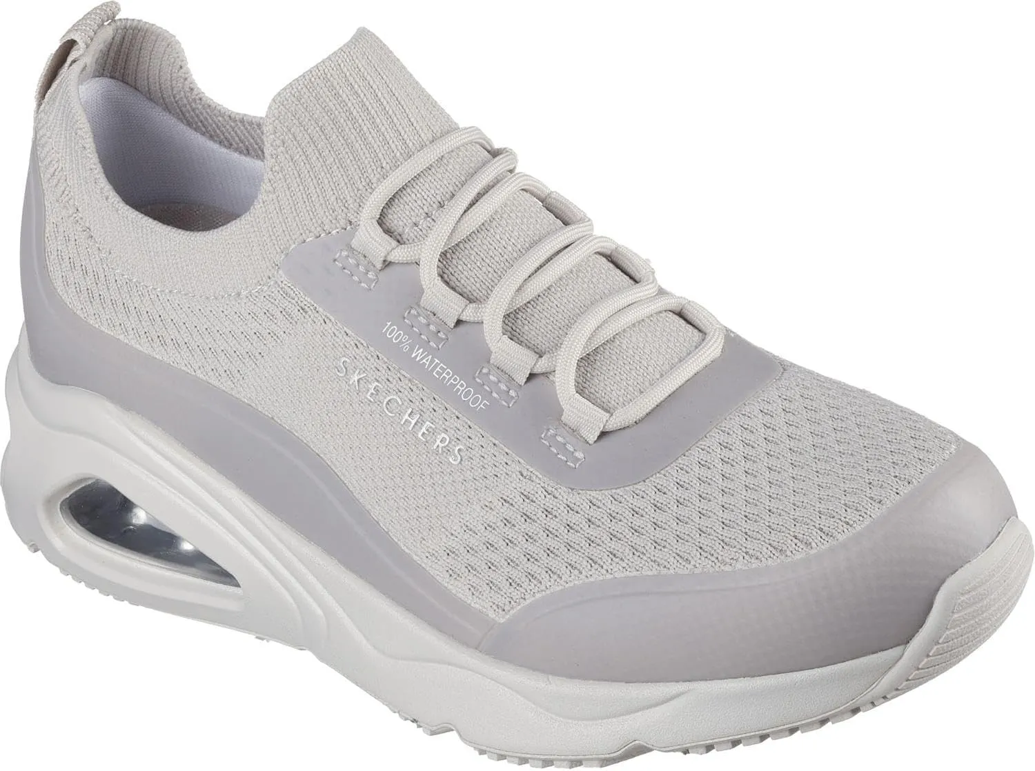 Skechers - Womens Tres-Air Uno - Misty Journey Slip On Shoes, Color Taupe, Size: 9 M US
