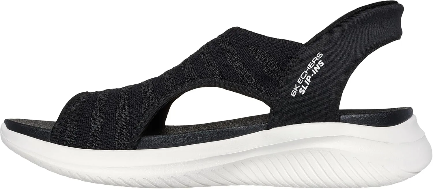 Skechers Women's Ultra Flex 3.0-Sun Warmth Hands Free Slip-ins Sandal