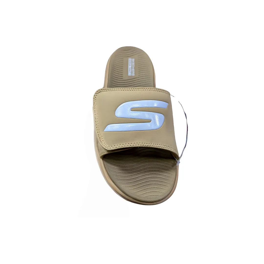 Sketch Max Cushion Orthopedic Slides – Khaki | Royal Trend