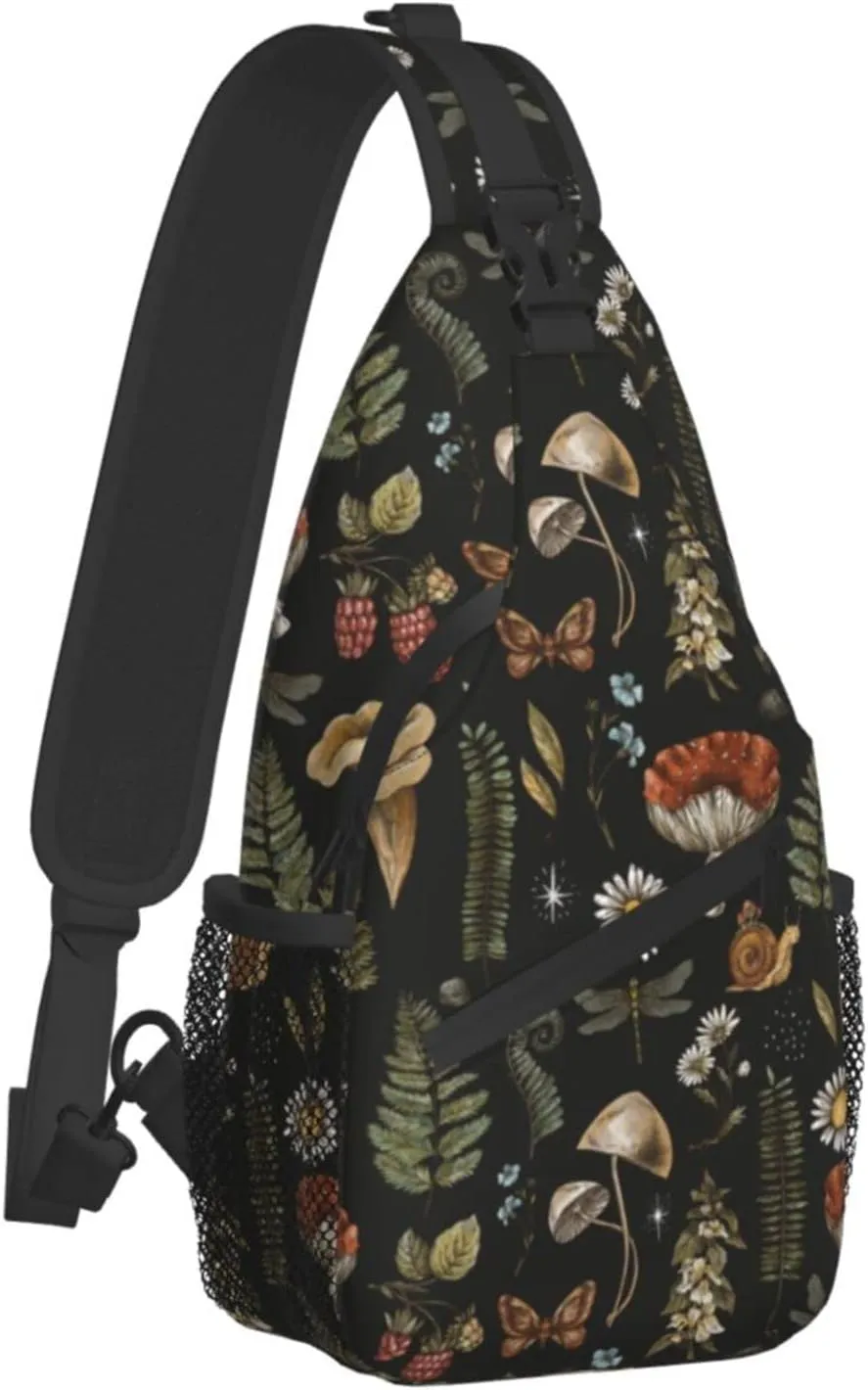 Sling Bag Baseball Vintage Sport Hiking Daypack Crossbody Shoulder Backpack Travel Chest Pack for Men Women
