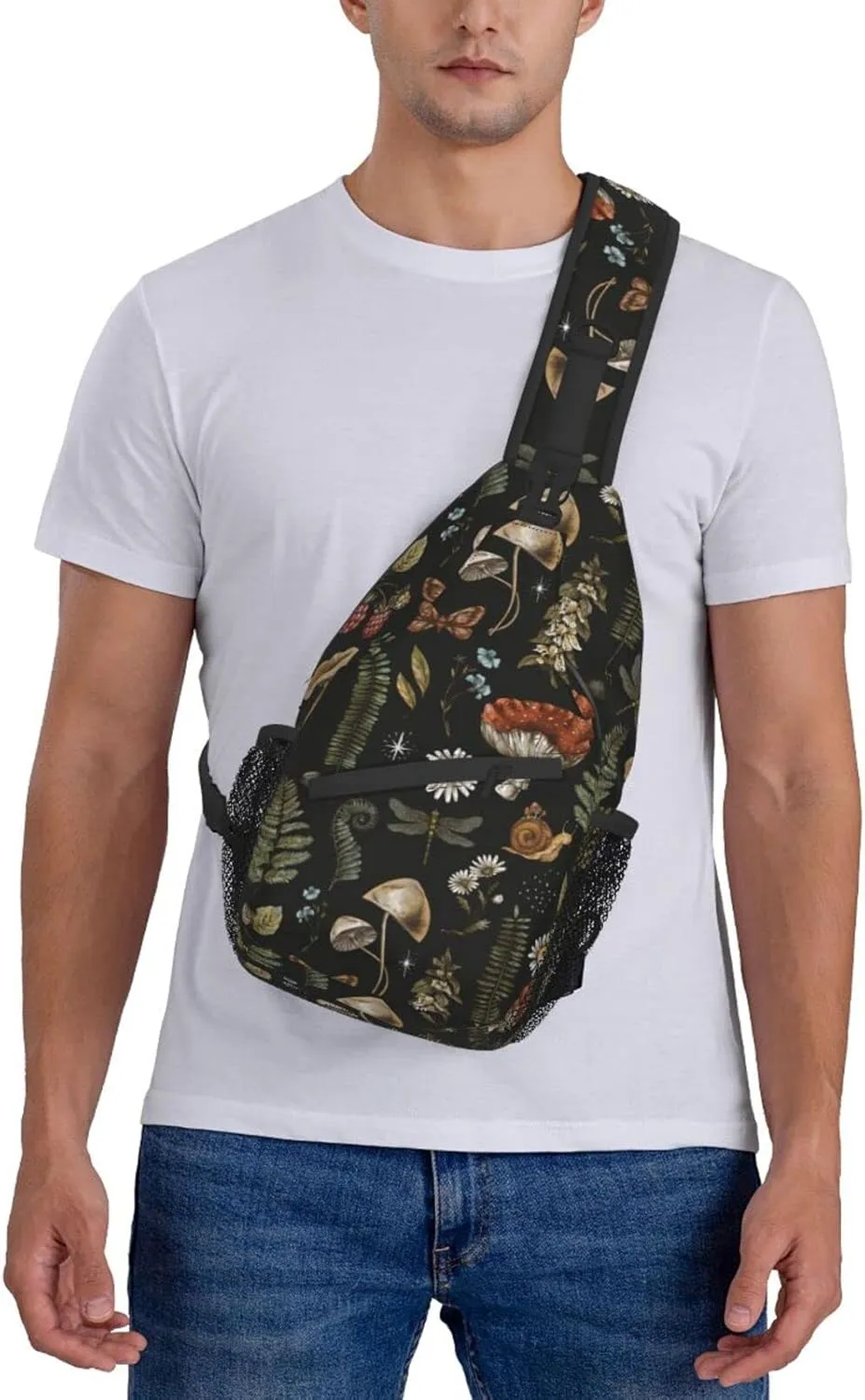 Sling Bag Baseball Vintage Sport Hiking Daypack Crossbody Shoulder Backpack Travel Chest Pack for Men Women