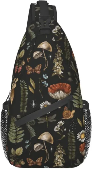 Sling Bag Baseball Vintage Sport Hiking Daypack Crossbody Shoulder Backpack Travel Chest Pack for Men Women