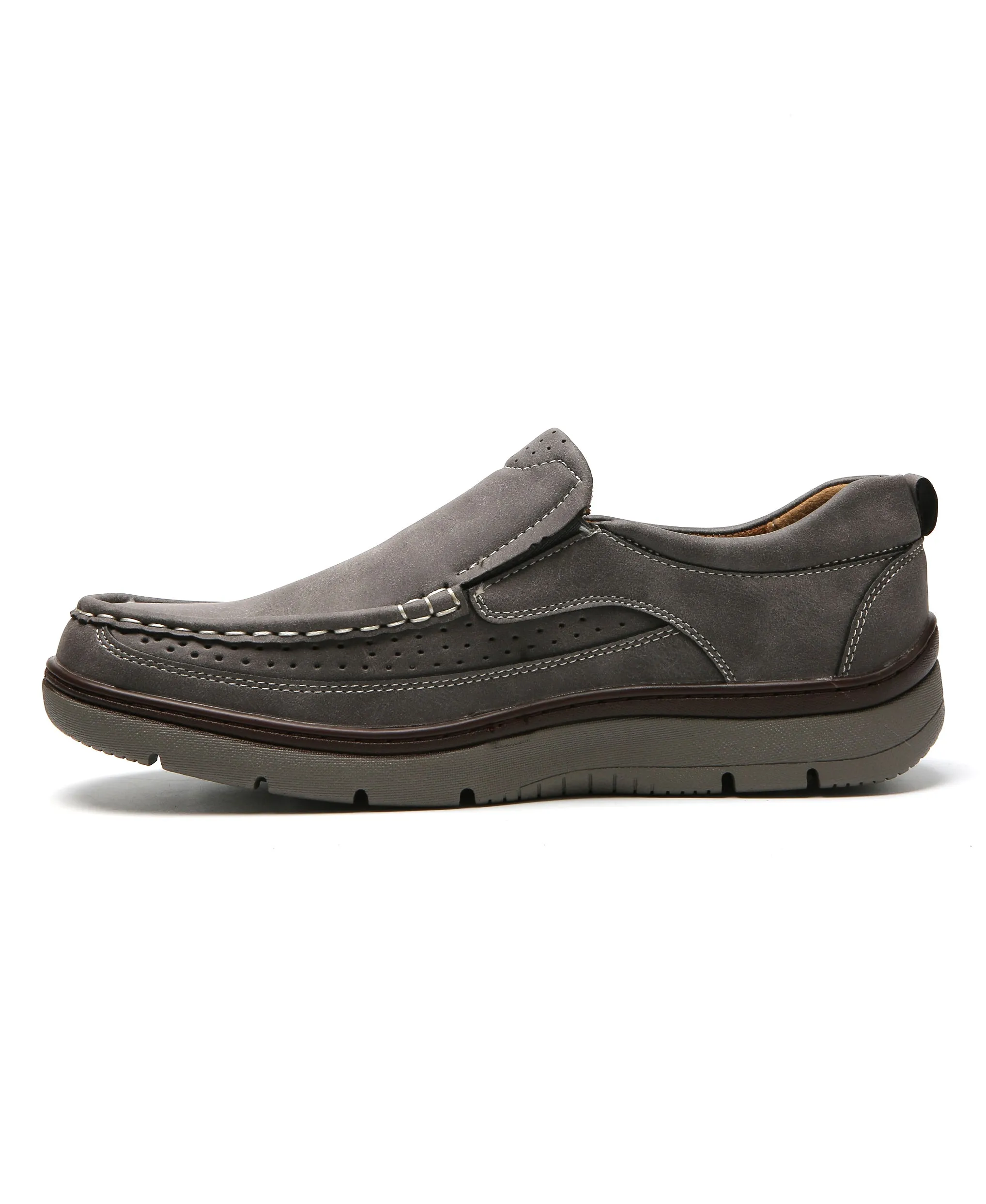 Slip On Comfort Shoes - Grey
