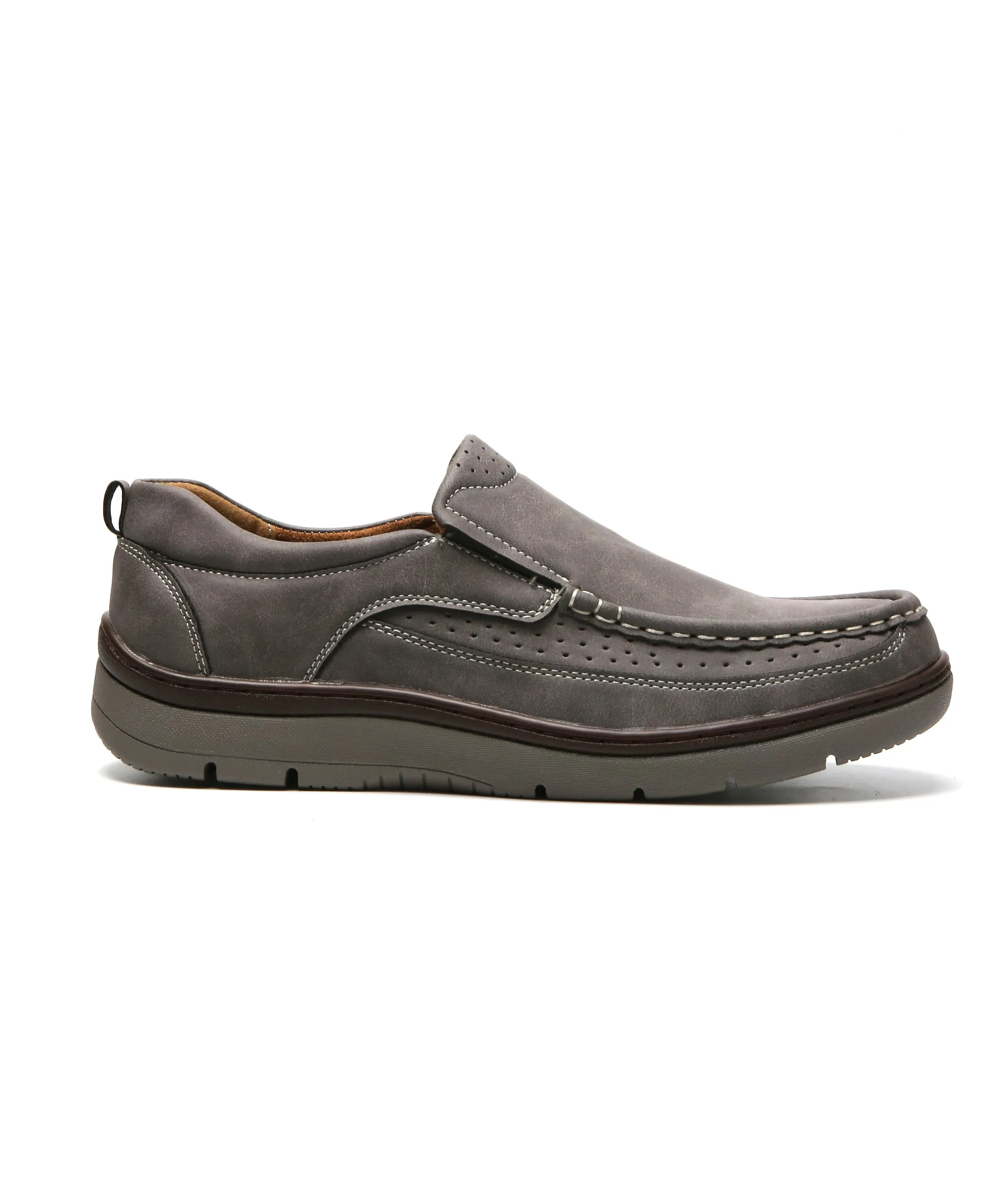 Slip On Comfort Shoes - Grey