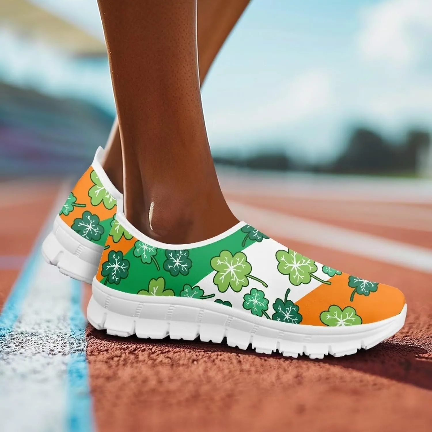Slip On Walking Shoes for Women Casual Shoes Novelty Patterns Work Shoes