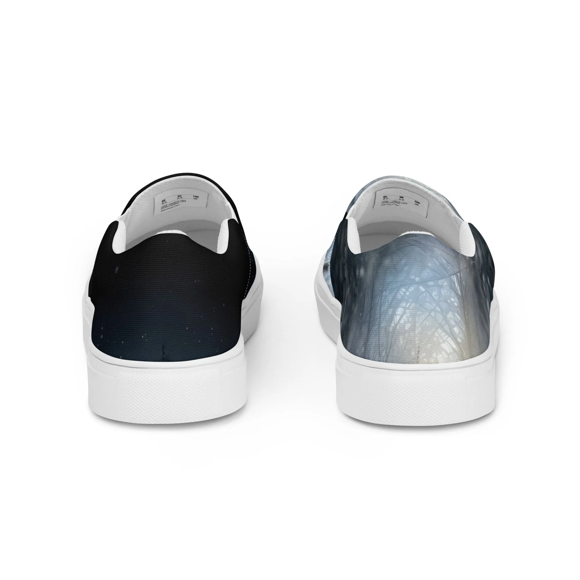 Snowy Embrace Women’s slip-on canvas shoes