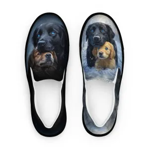 Snowy Embrace Women’s slip-on canvas shoes