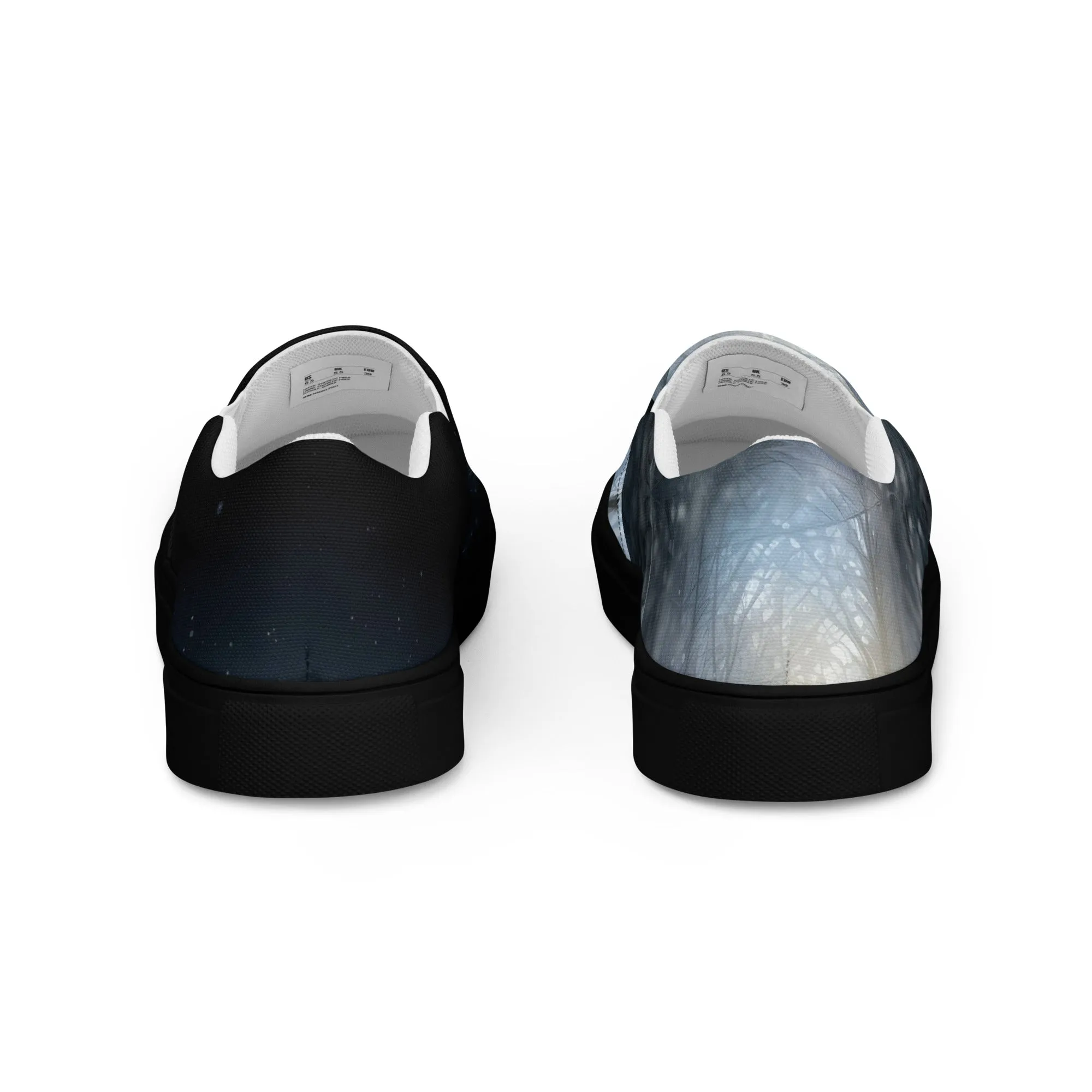 Snowy Embrace Women’s slip-on canvas shoes