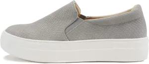 Soda Hike ~ Slip On Double Layer Foam Padded Cushion Sock Fashion Sneakers (Grey Cobra, Numeric_8)
