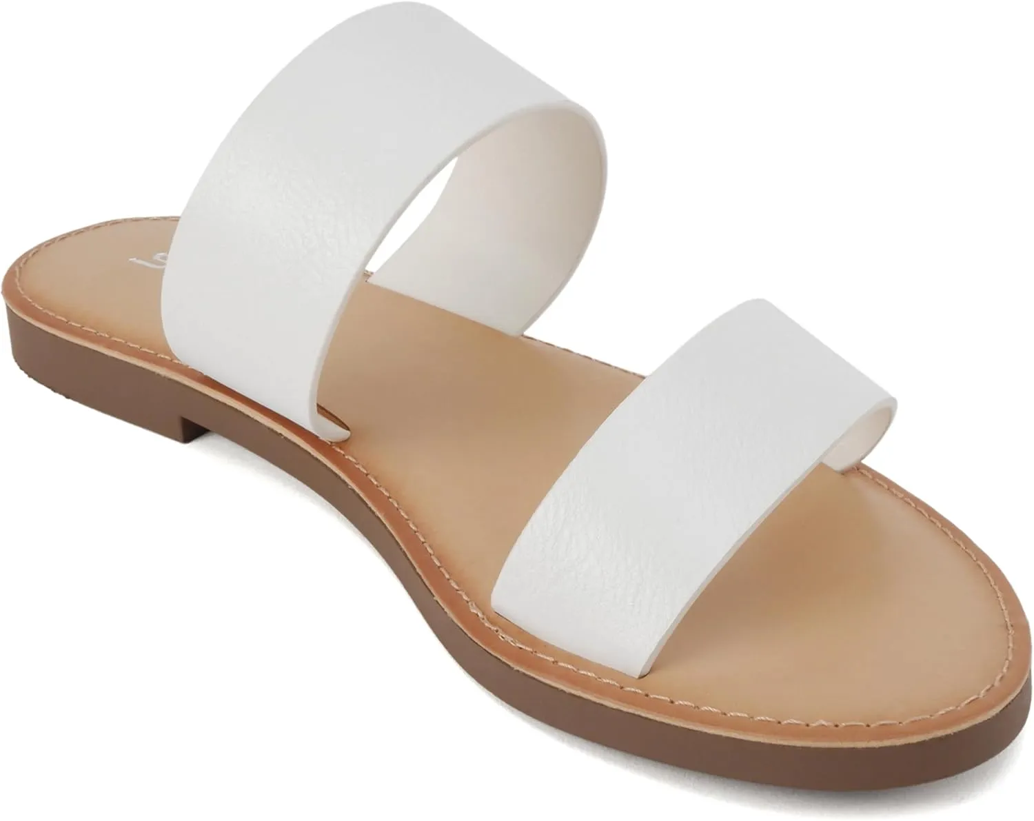 Soda Shoes Women Flip Flops Slippers Sandals Double Strap Slide Casual Bling Rhinestone Crystals AMONG-S