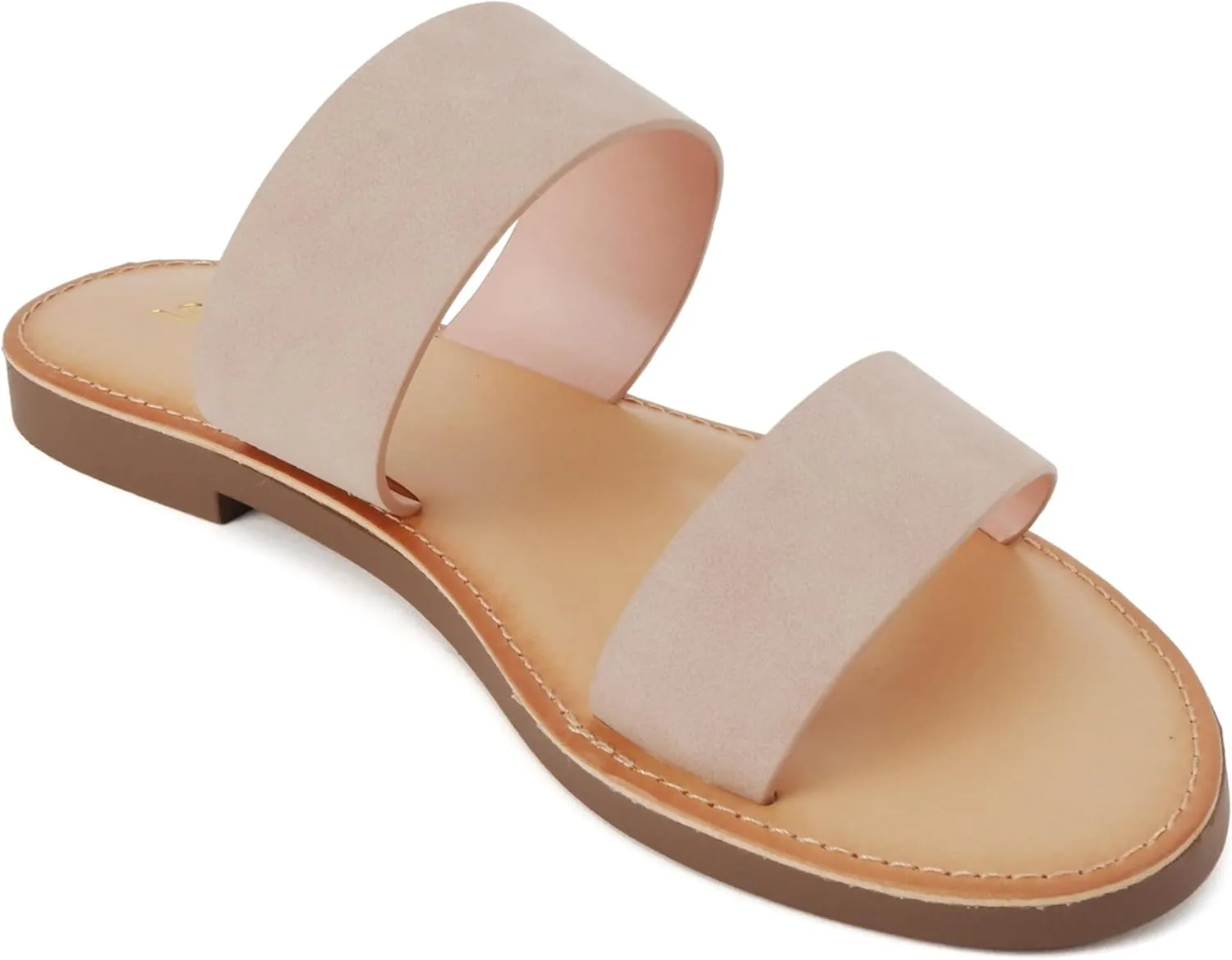 Soda Shoes Women Flip Flops Slippers Sandals Double Strap Slide Casual Bling Rhinestone Crystals AMONG-S