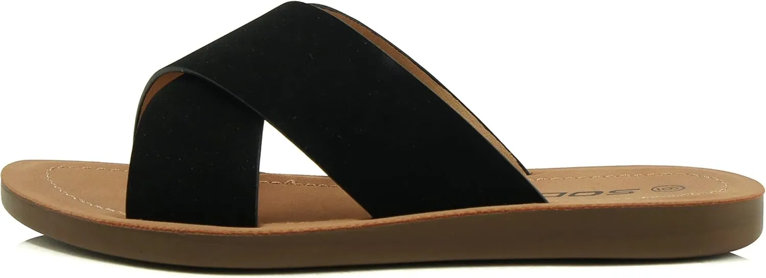 Soda Women's Casual Slip On Sandals