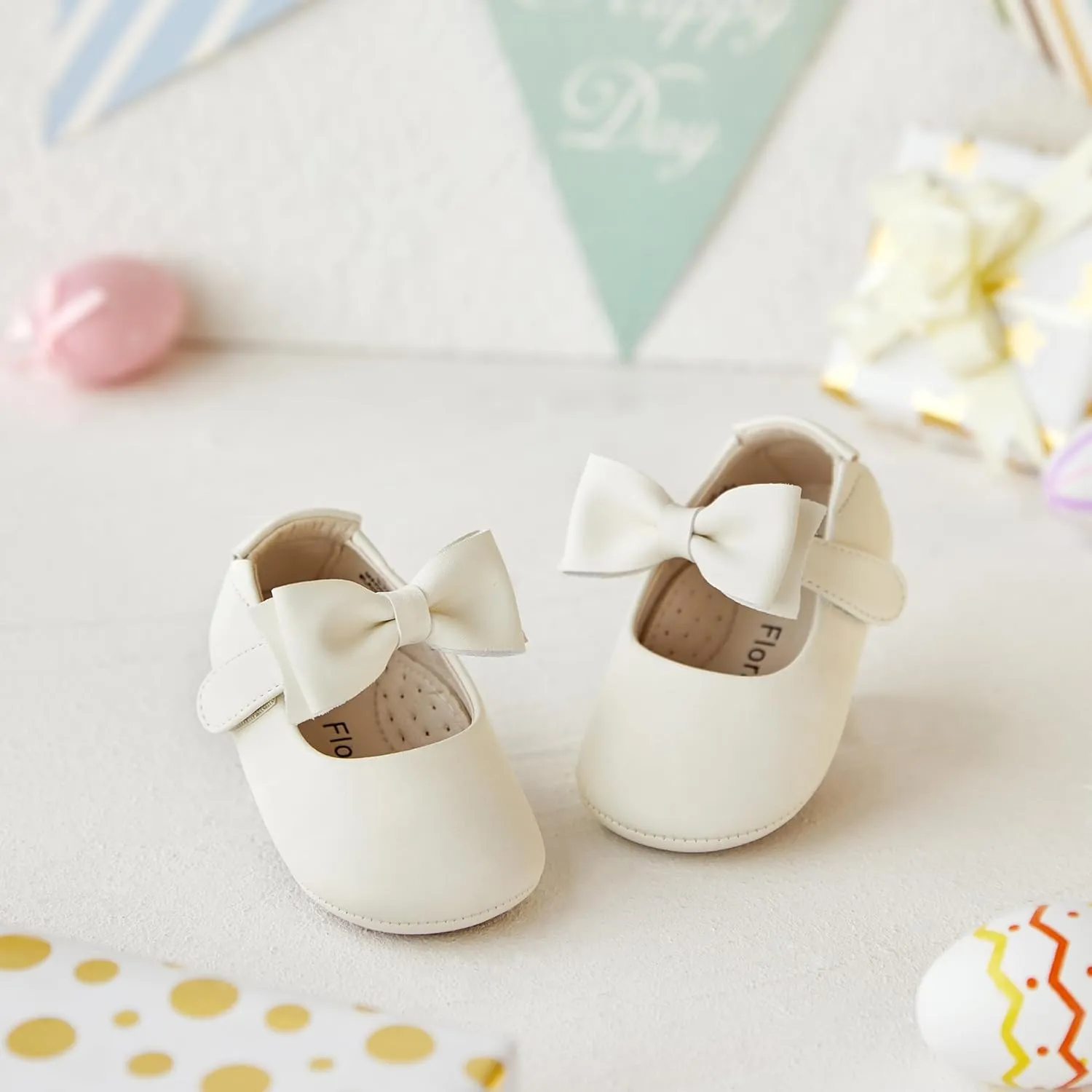 Soft Sole Baby Dress Shoes - Infant Baby Walking Shoes Moccasinss Rubber Sole Crib Shoes.