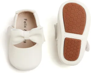 Soft Sole Baby Dress Shoes - Infant Baby Walking Shoes Moccasinss Rubber Sole Crib Shoes.