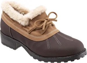 SoftWalk Women's Boot Ballet Flat, Dark Brown Chestnut, 10
