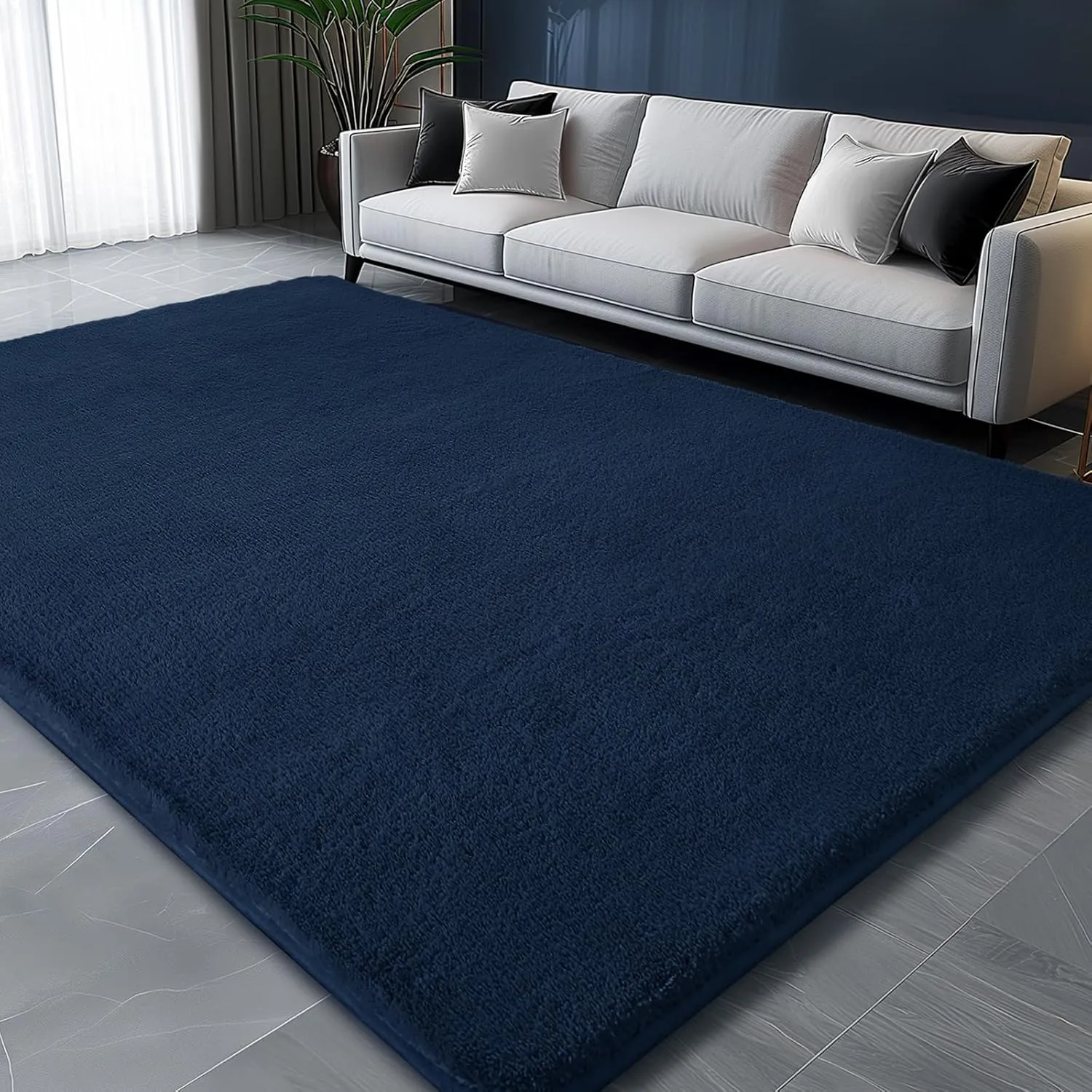 Sour Lemon 8x10 Area Rugs for Living Room, Soft Large Area Rug Fluffy Rugs for Bedroom，Machine Washable Area Rug Non Slip Carpet Rug for Living Room Playroom Kids Room Home Decor