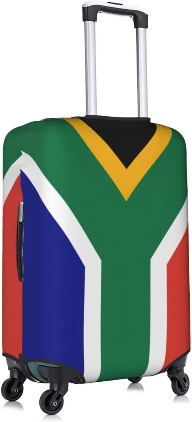 South African Flag Print Luggage Cover For Suitcases, Elastic Travel Bag For Luggage, Stylish Design