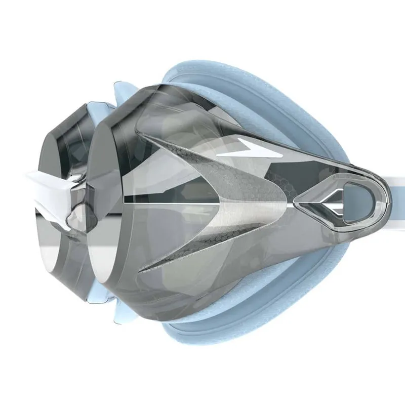Speedo - Women's Vanquisher 3.0 Mirrored Goggle - Sky/Grey/Silver